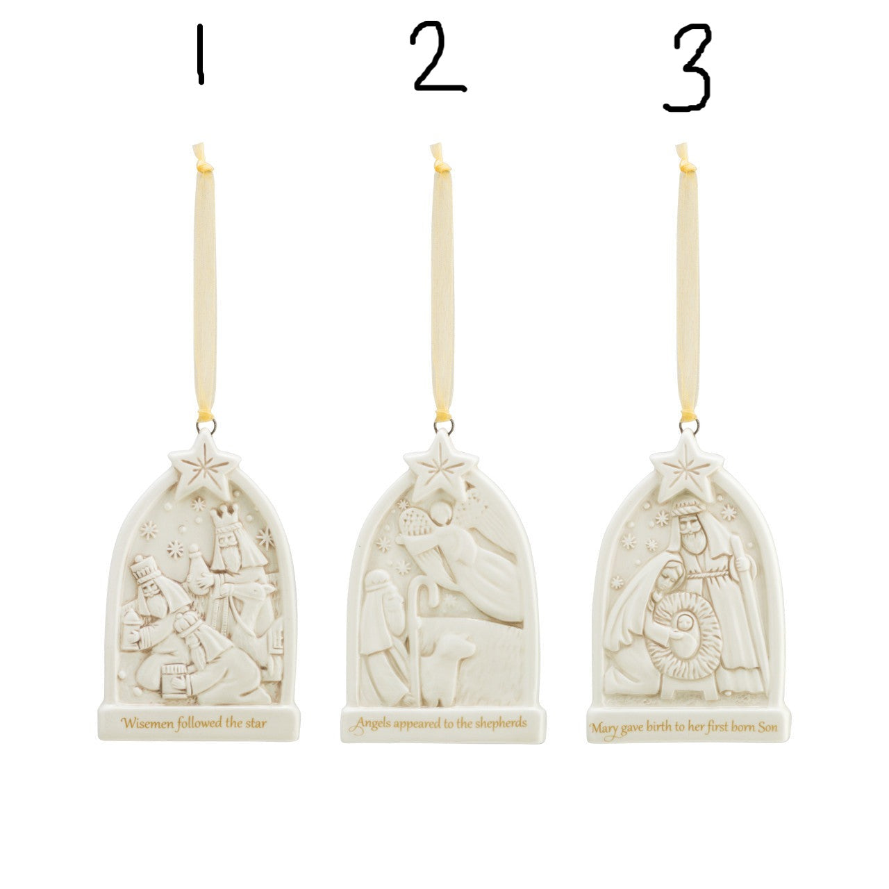 Nativity Triptych Ornaments
