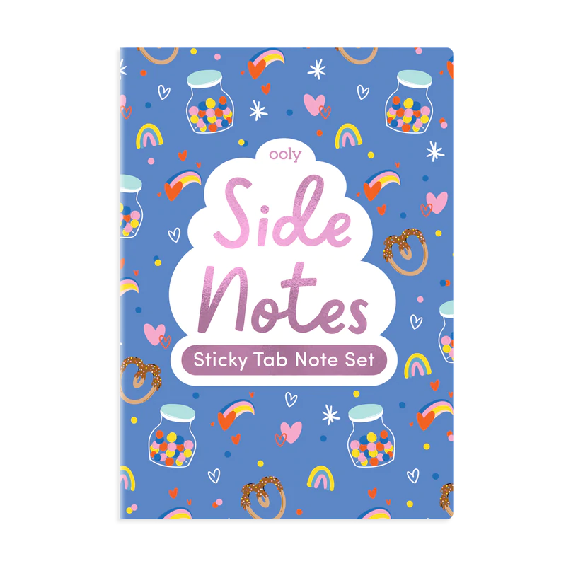 side notes sticky tab note pad - happy day