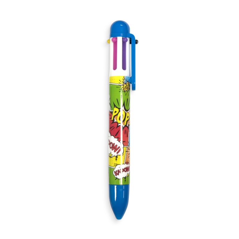 comic attack 6 click multi color pen