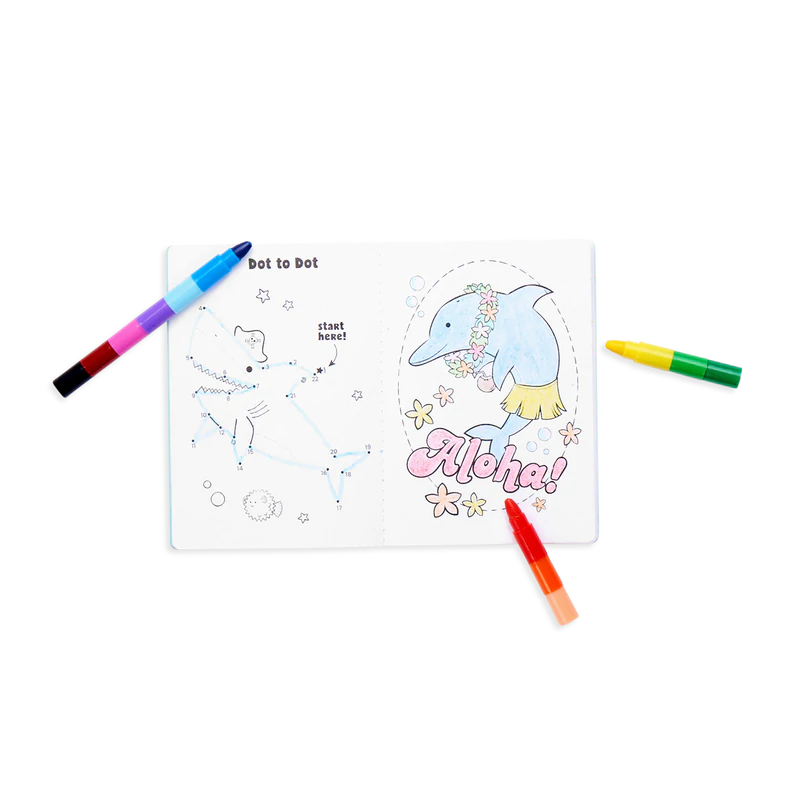 mini traveler coloring and activity kit - outrageous ocean