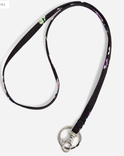 Lanyard Floating Plum Pansies