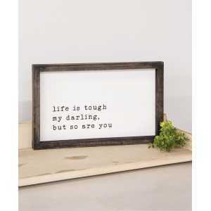 My Darling Wood Framed Sign