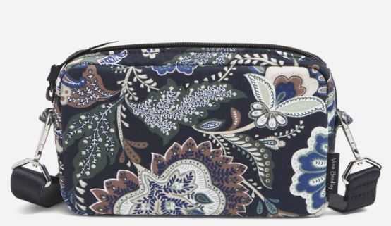 RFID Convertible Pouch Crossbody Bag Java Navy Camo