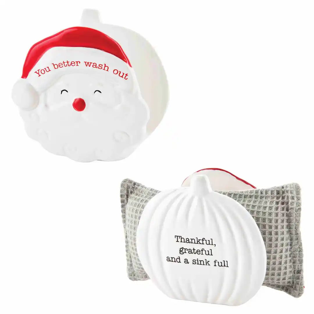 HOLIDAY REVERSIBLE SPONGE HOLDER