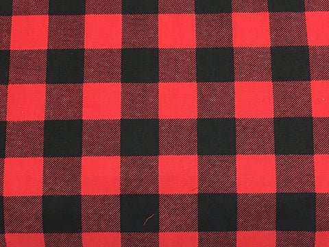 Red and Black Buffalo Check Dog Accessories