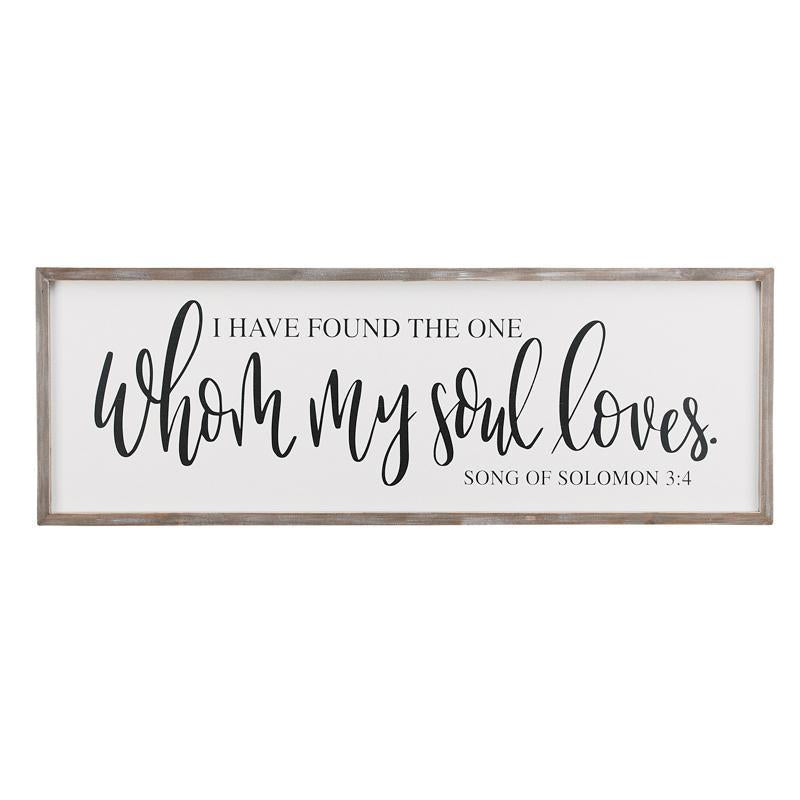 MY SOUL LOVES FRAMED BOARD
