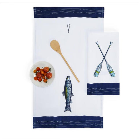 Lakin It Easy Dish Towels with Embroidery
