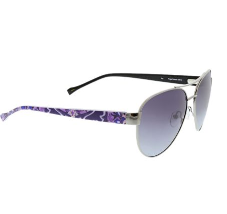 Aya Polarized Aviator Sunglasses in Regal Rosette