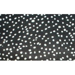 A Hot Dog on a Leash Dog Accessories-Black with White Dot