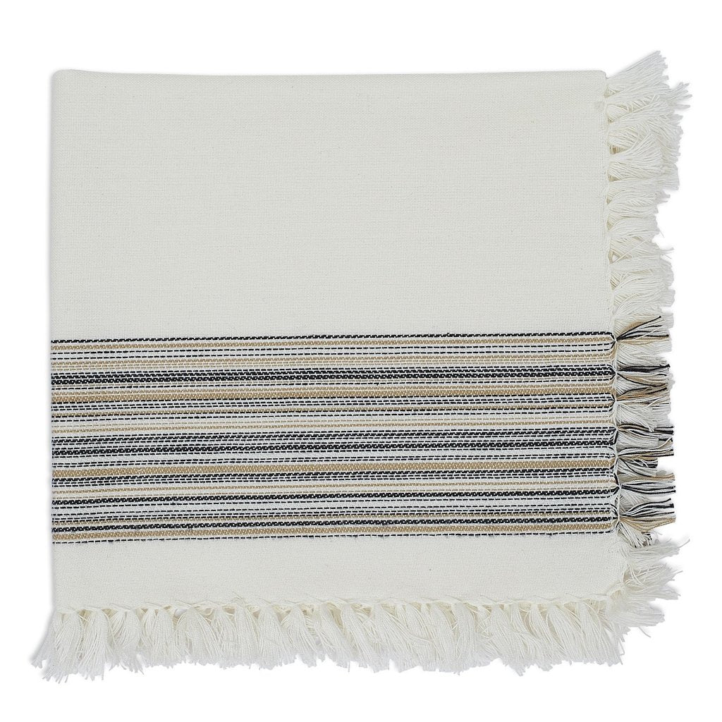 Black fringe napkins