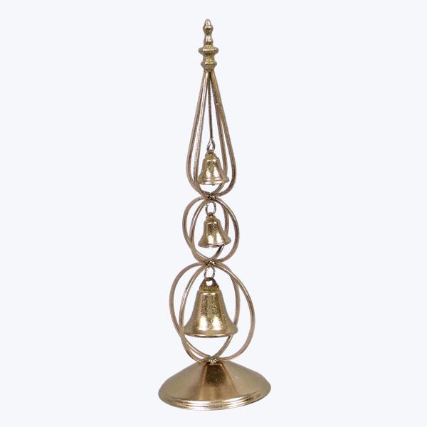 Metal Tabletop Stacked Christmas Bell Decor