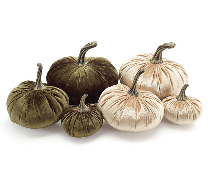 DECORATIVE VELOUR PUMPKIN ASSORTMENT