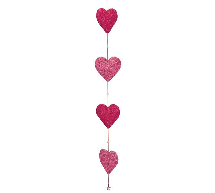 ASTD COLOR PINK AND BERRY HEART GARLAND