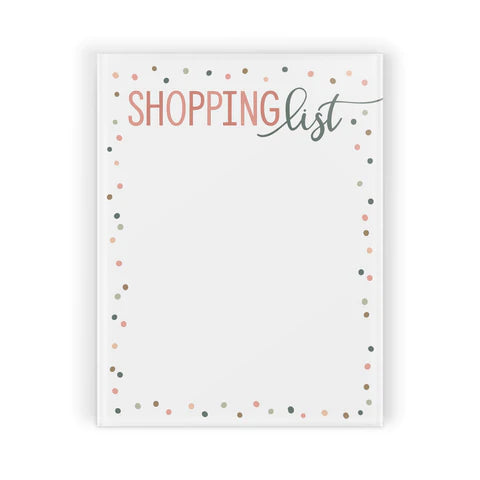 SHOPPING LIST MAGNETIC DRY ERASE MARKER BOARD