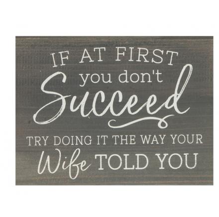 If at First You Don't Succeed Table Decor