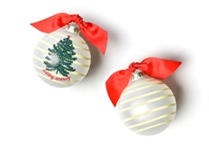 Merry Tree Glass Ornament