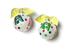 Tacky Sweaters Glass Ornament