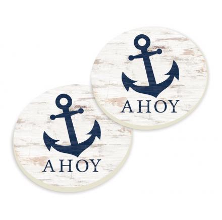 P.Graham Dunn:Car Coasters-Ahoy with Anchor