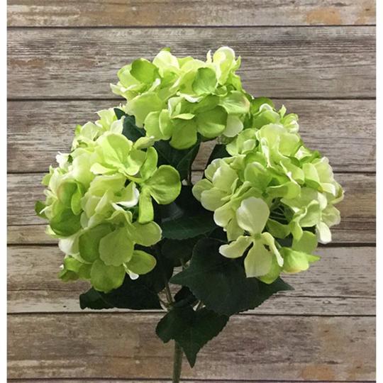 22" Hydrangea Bush-Lime Green