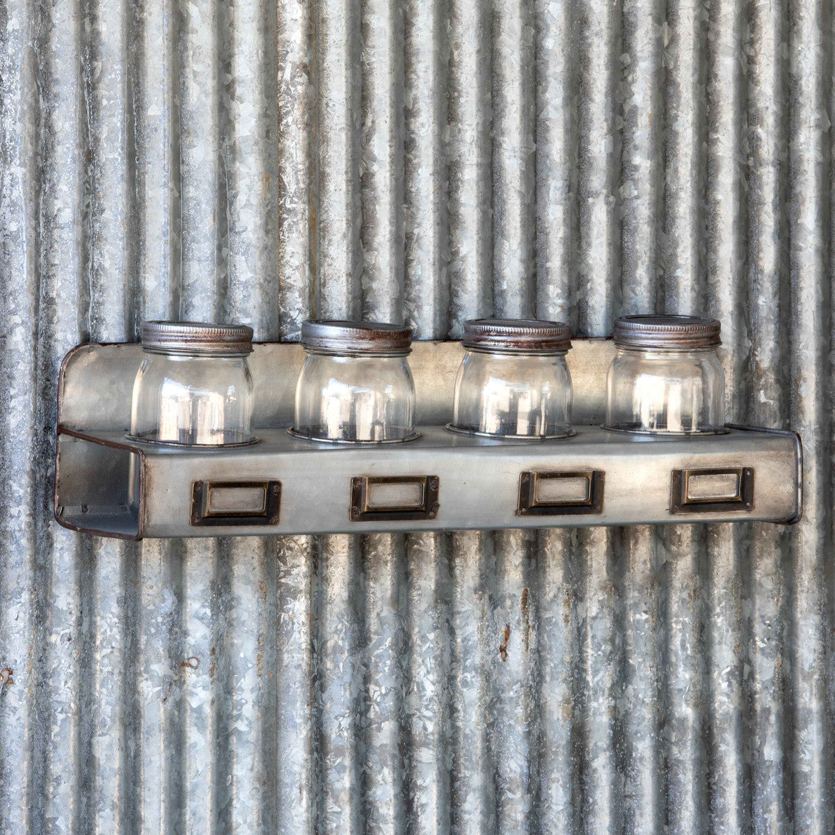 Spice Rack with Mason Jars