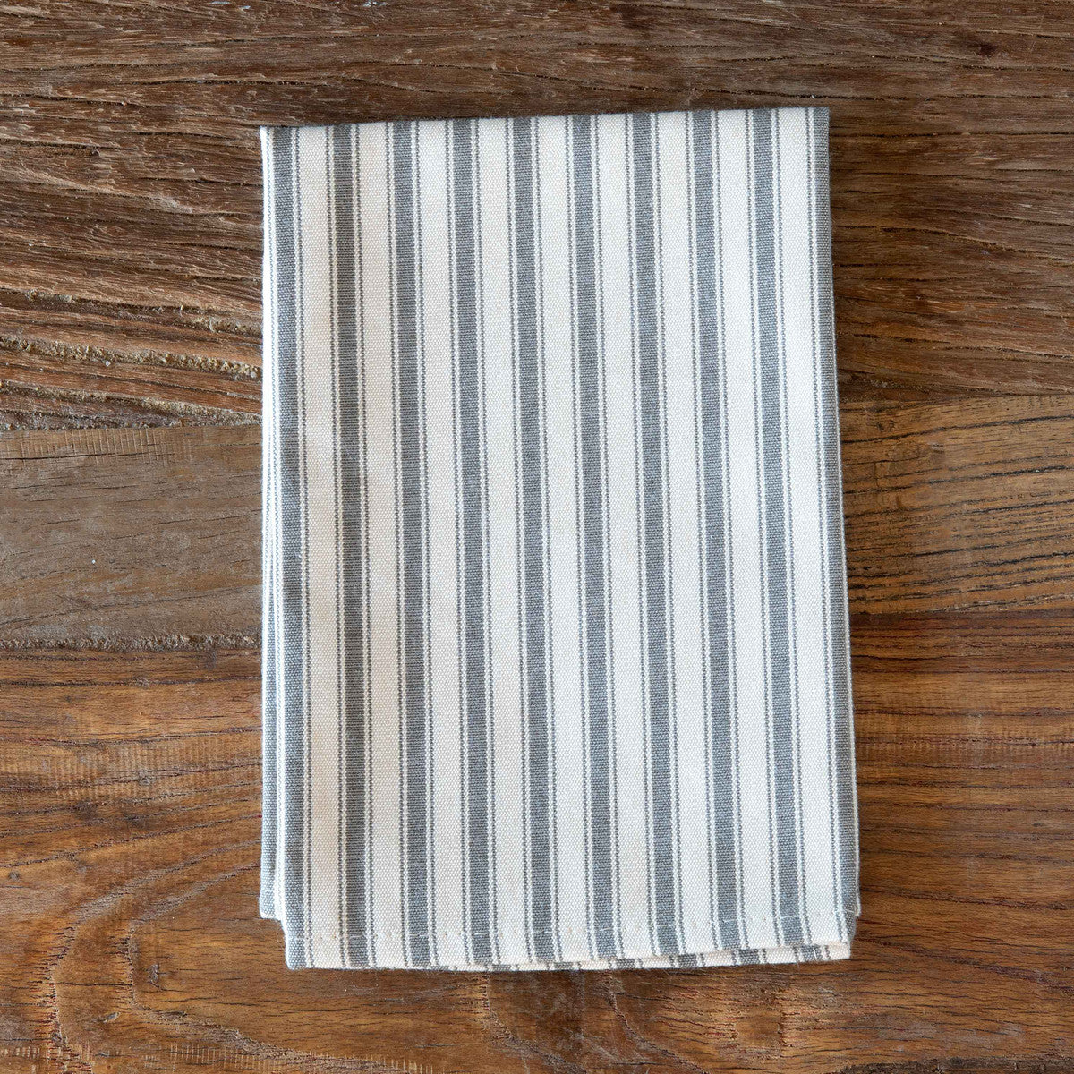 Taupe Ticking Stripe Napkin