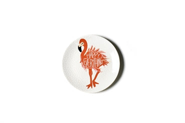 White Small Dot Flamingo Happy Everything!