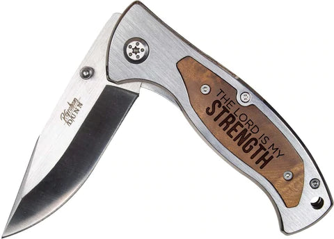THE LORD IS MY STRENGTH POCKET KNIFE