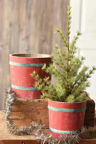 Holiday Barrel Buckets