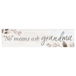 LITTLE SIGN “No” Means Ask Grandma