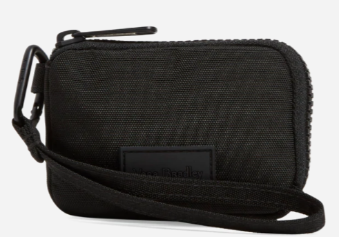RFID Zip-Around Wristlet Reactive Black