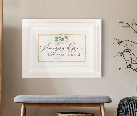 AMAZING GRACE HOW SWEET THE SOUND WALL DÉCOR