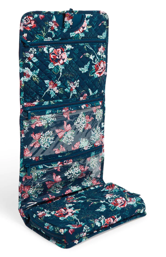 Hanging Travel Organizer Rose Toile