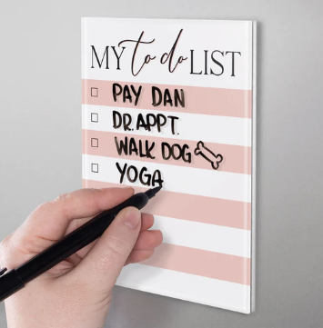MY TO DO LIST MAGNETIC DRY ERASE MARKER BOARD
