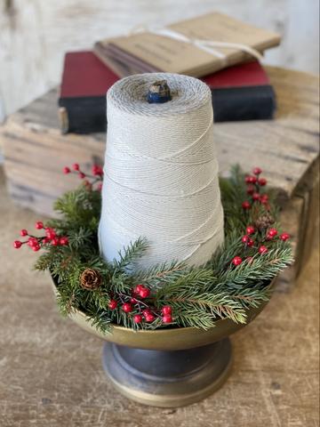 White Spruce with Berries Candle Ring | 11" |