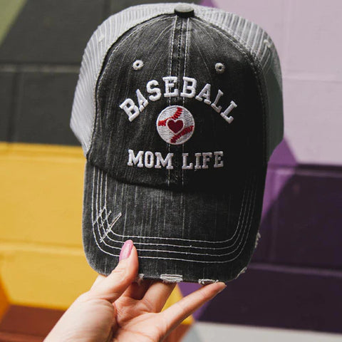 Baseball Mom Life Trucker Hat