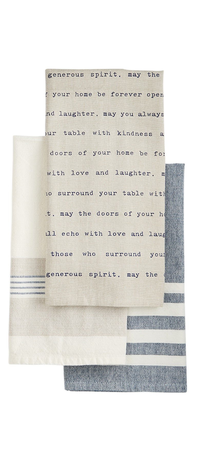 Navy Farm Dish Towel Set