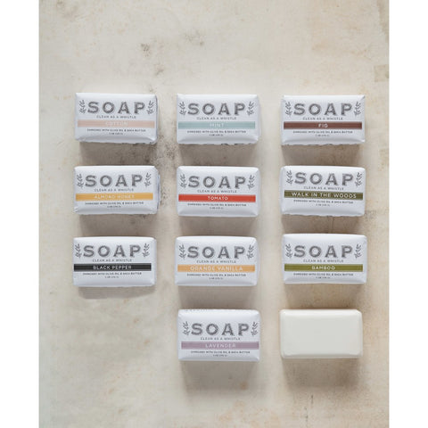 Mint Scented Olive Oil & Shea Butter Milled Bar Soap, Made In The U.S.A.