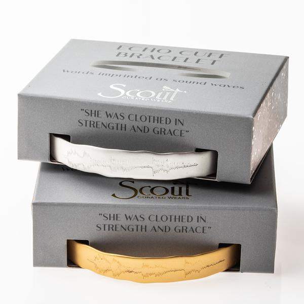 Echo Cuff:"She was clothed in Strength"