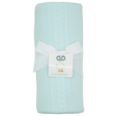 Mint Knit Blanket