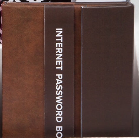 Brown Password Book