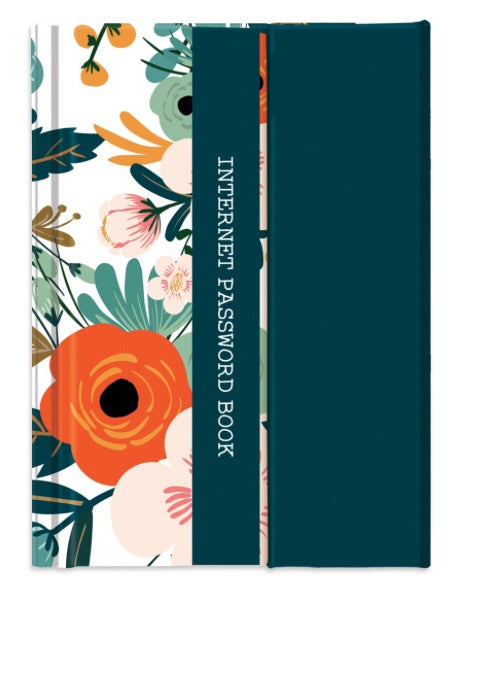 Floral Password Book