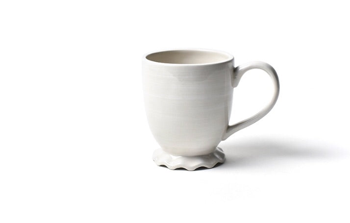 White Ruffle Mug