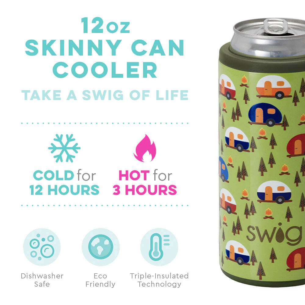 Happy Camper Skinny Can Cooler (12oz)