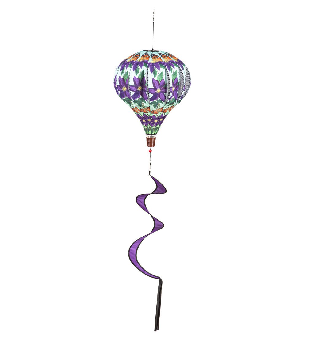 Home Clematis Burlap Balloon Spinner
