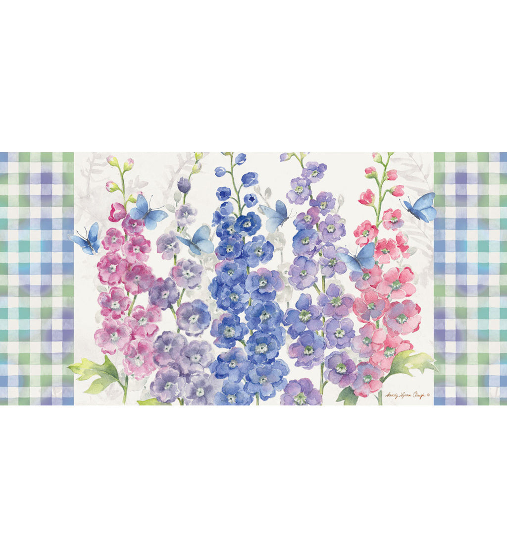 Delphiniums Sassafras Switch Mat, 22" X 10"