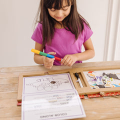 Natural Play: Play, Draw, Create Reusable Drawing & Magnet Kit - Dinosaurs