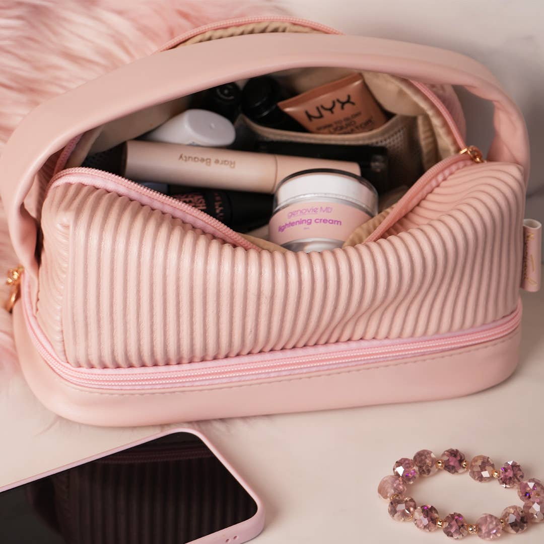 Large Two-Tiered Makeup Bag