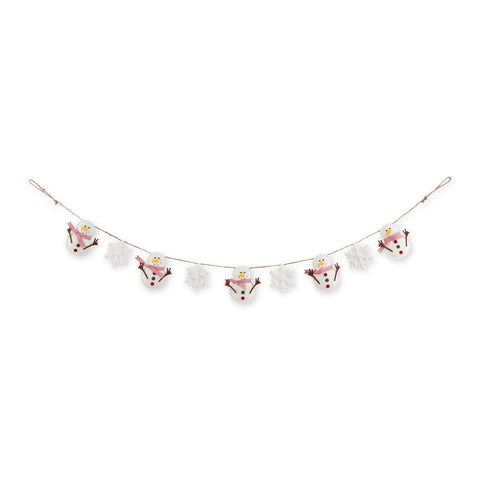 Snowman & Snowflake Garland