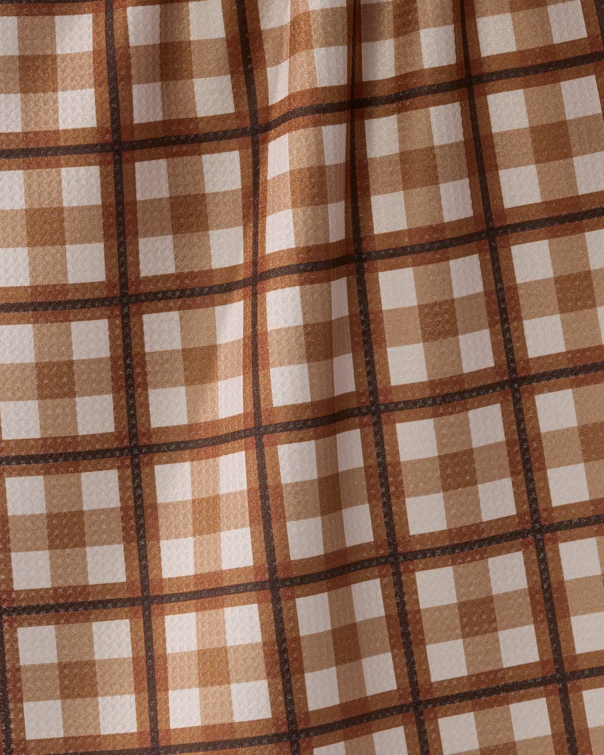 Geometry - Rich Cocoa Tea Towel