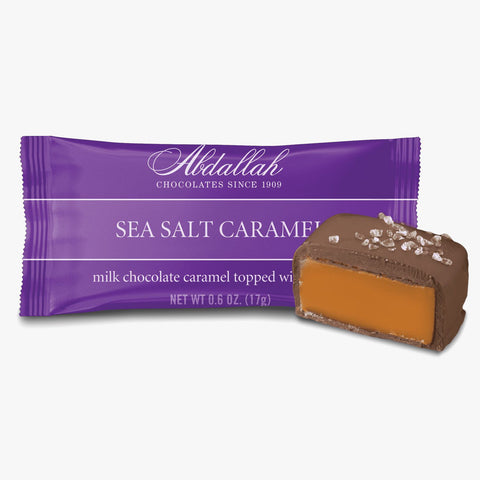 Sea Salt Caramels Singles – Milk Chocolate